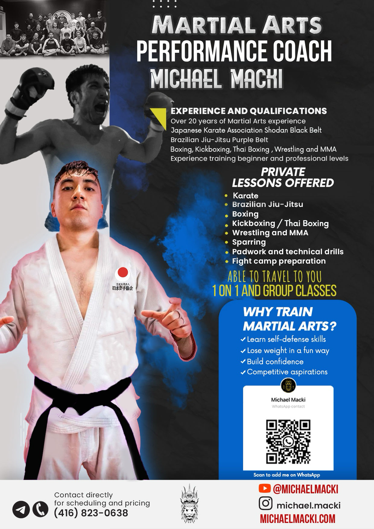 2027 michael macki martial arts performance coach