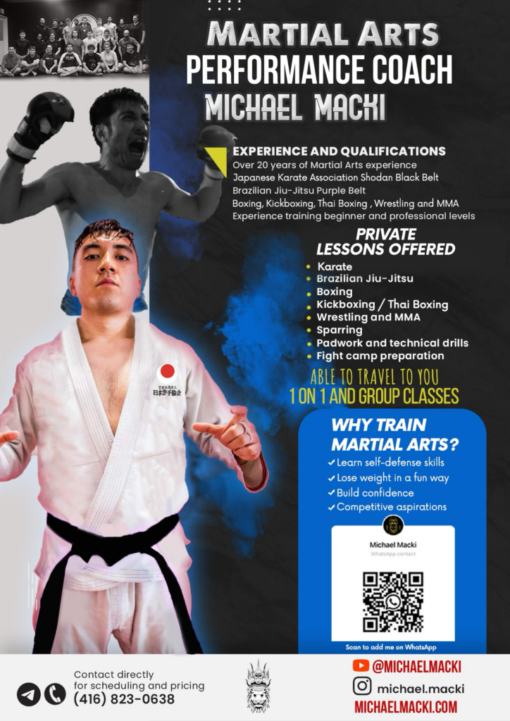 2027 michael macki martial arts performance coach